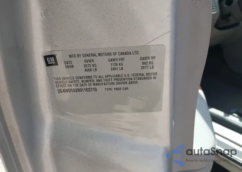 2009 Buick Lacrosse Cxl из США, поврежденный, VIN 2G4WD582891163719